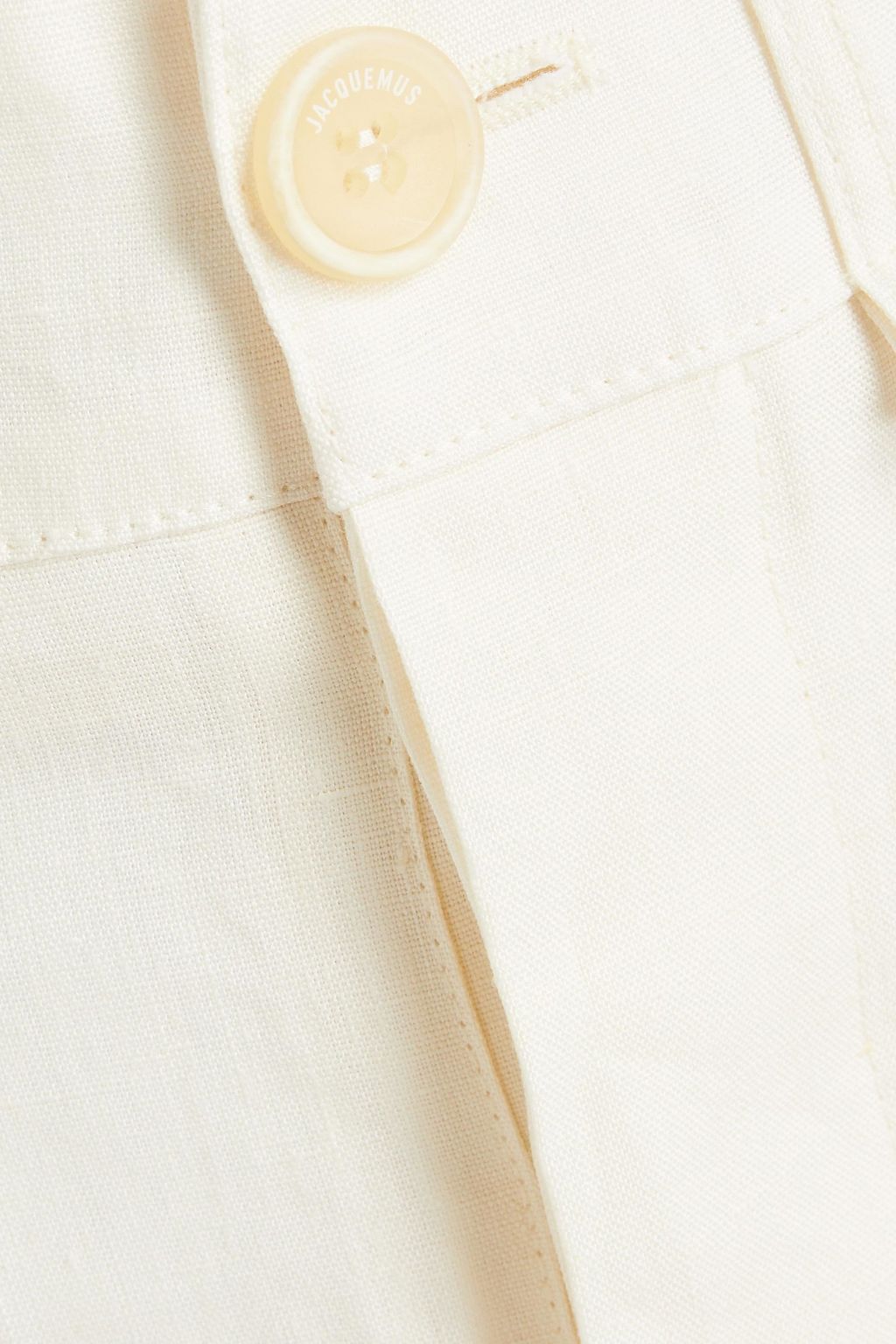 JACQUEMUS La Jupe Terraio belted linen maxi skirt