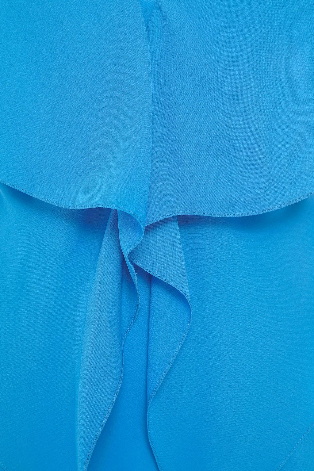 ROLAND MOURET Zenna draped silk-chiffon top