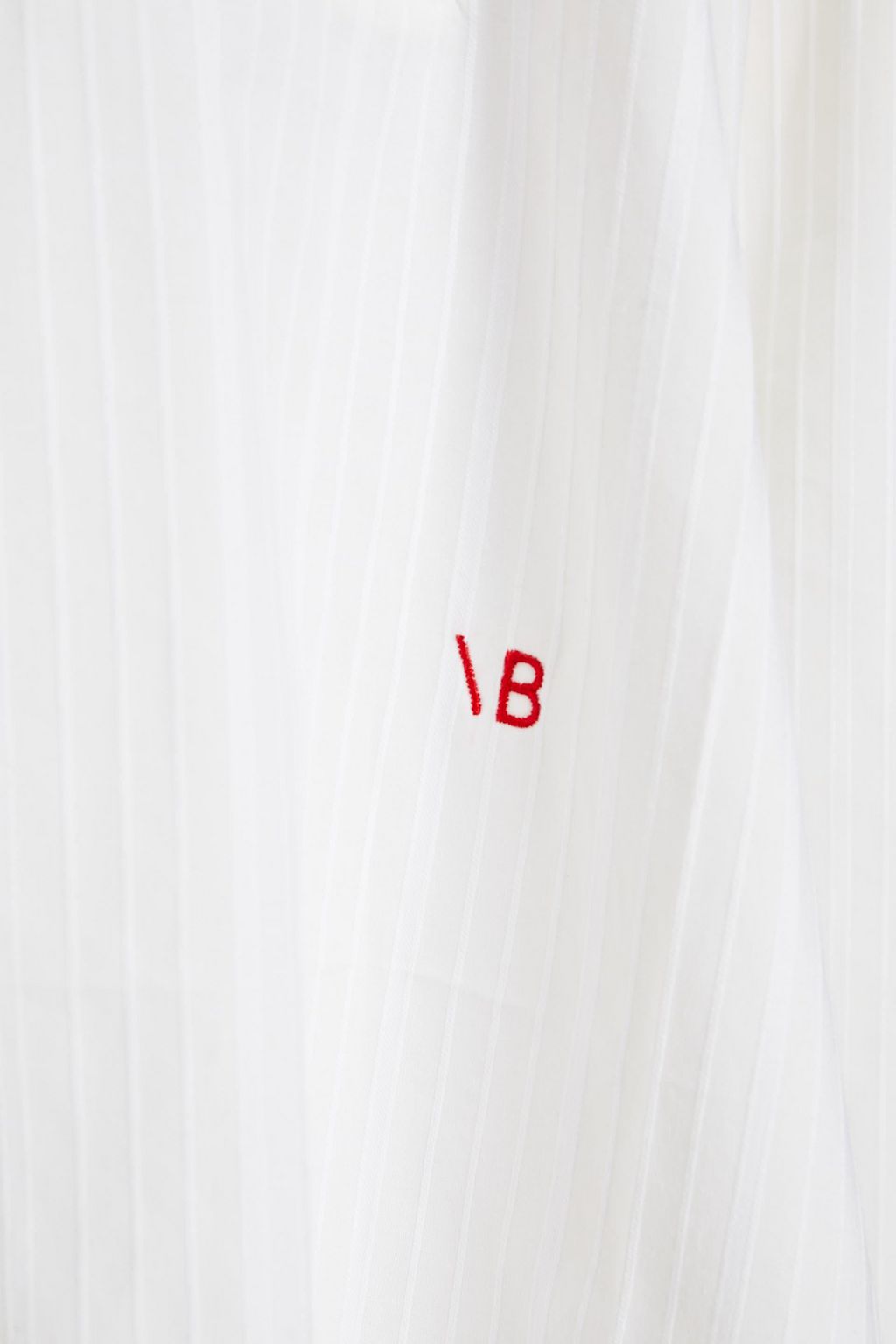 VICTORIA BECKHAM Gestreifte Bluse aus Baumwolle mit Biesen
