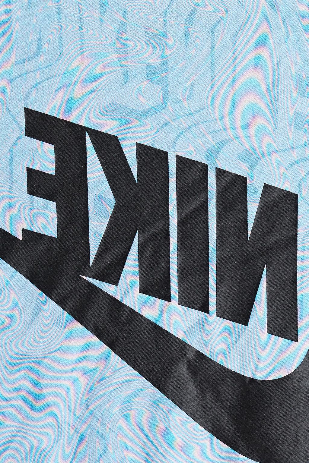 NIKE Printed cotton-jersey T-shirt