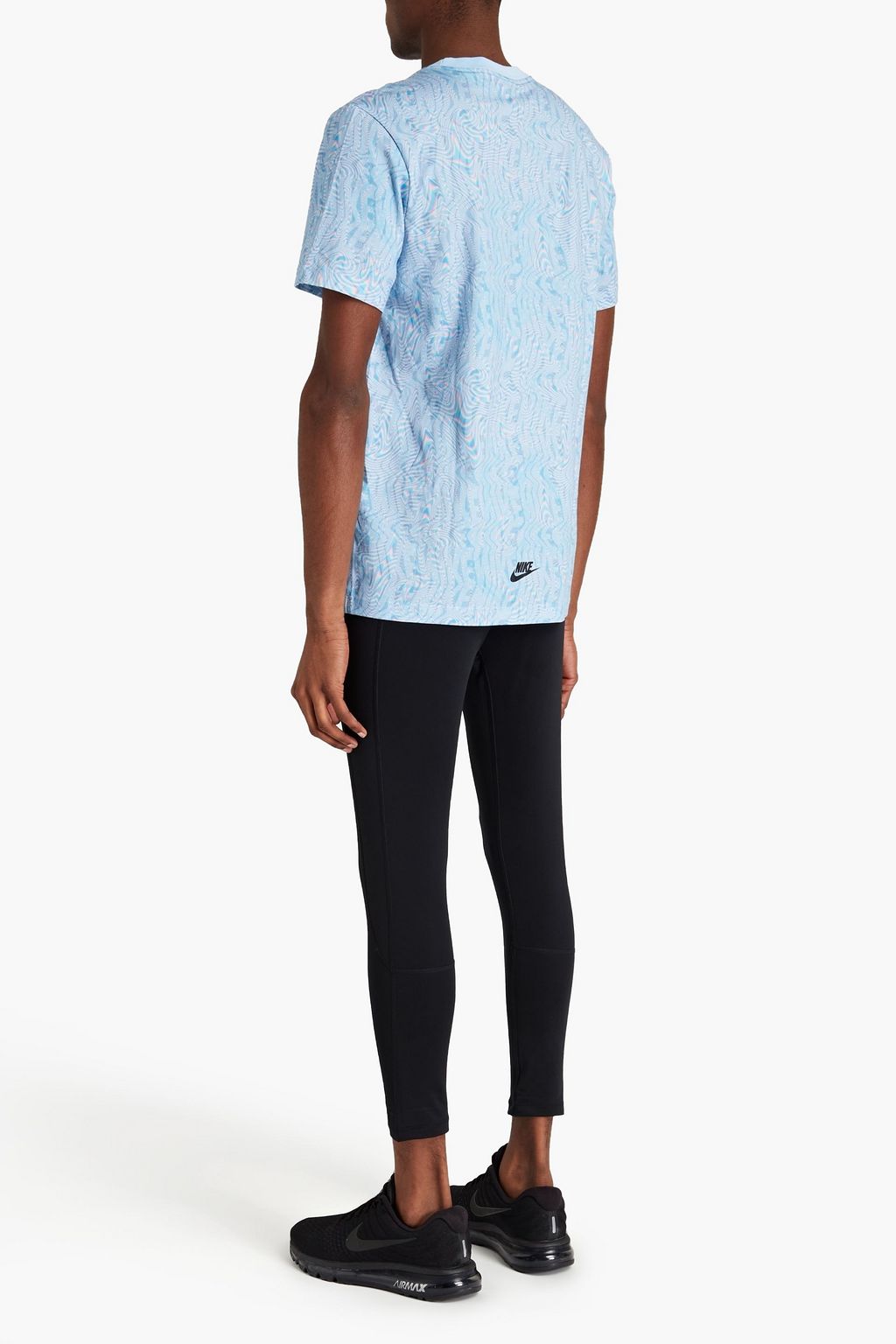 NIKE Printed cotton-jersey T-shirt