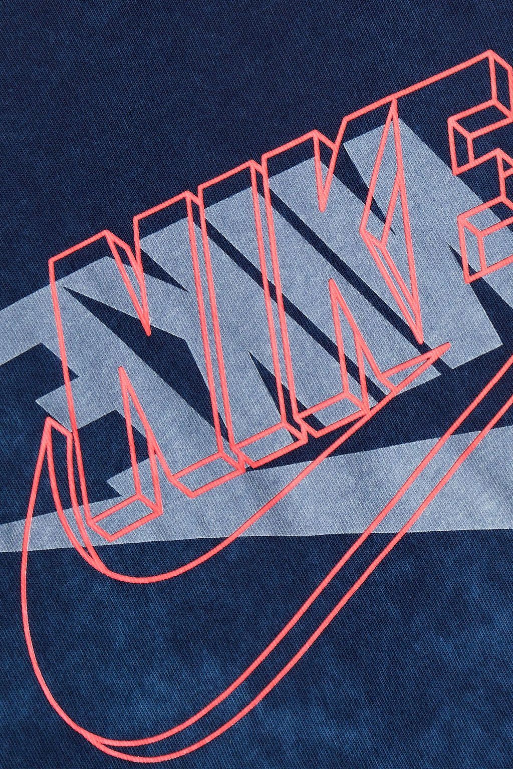 NIKE Printed cotton-jersey T-shirt