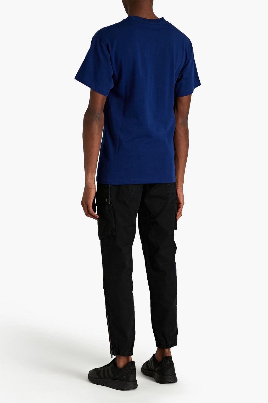 NIKE Embroidered cotton-jersey T-shirt