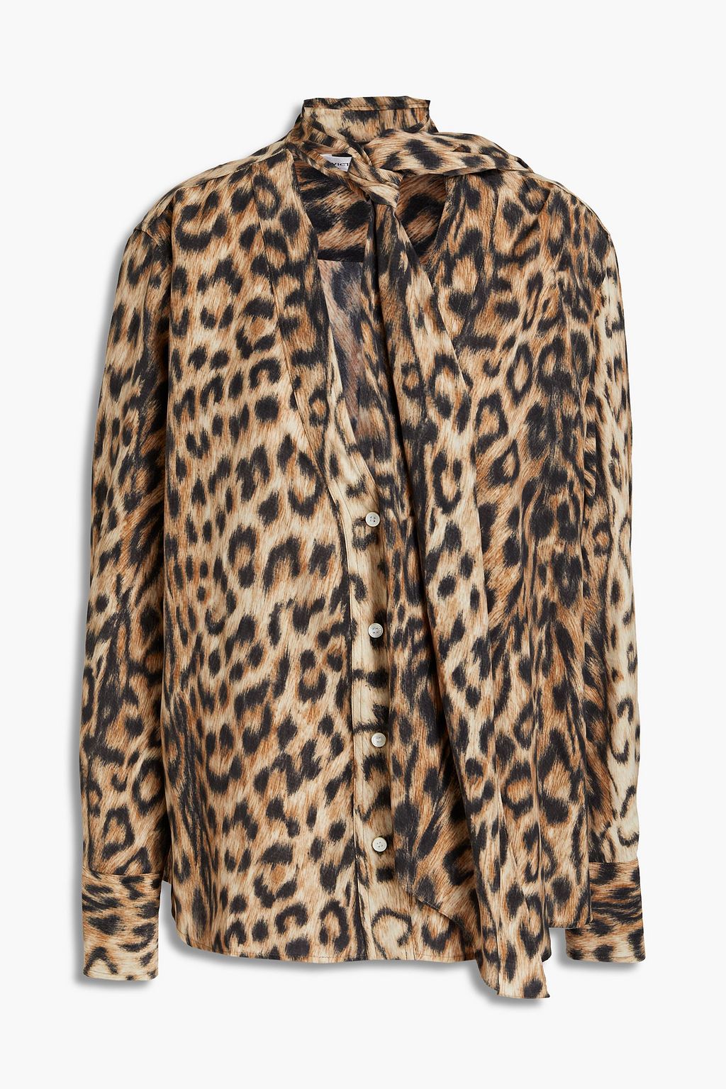 Animal print Tie-neck leopard-print crepe de chine blouse | VICTORIA BECKHAM | THE OUTNET Animal print Tie-neck leopard-print crepe de chine blouse | VICTORIA BECKHAM | THE OUTNET