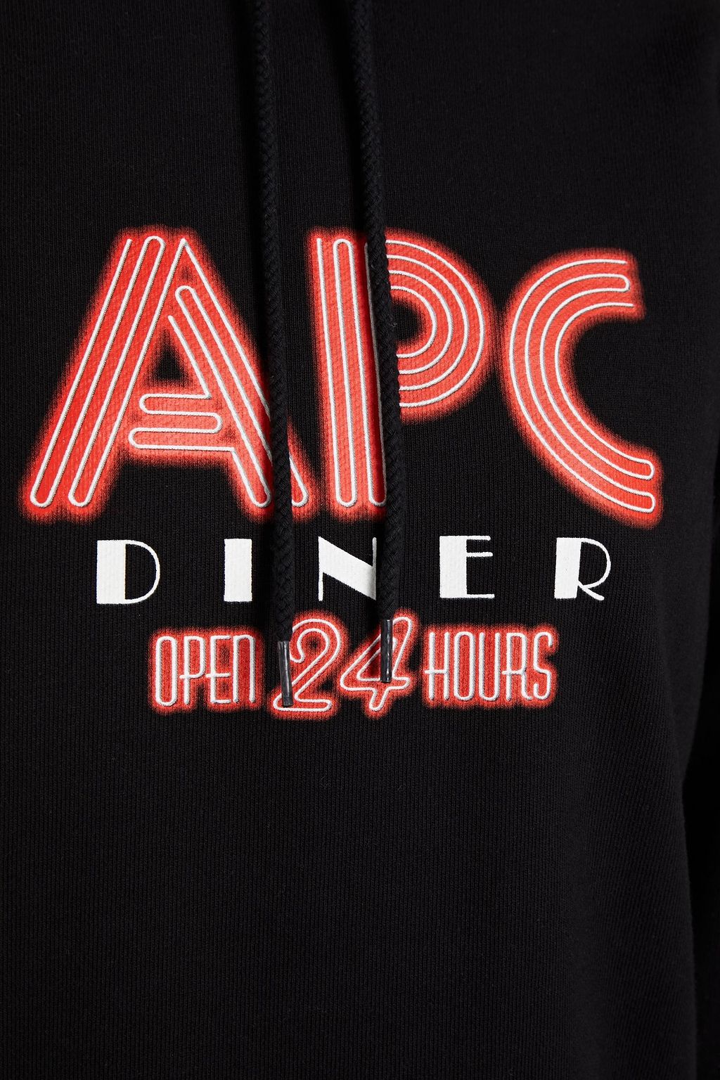 A.P.C. Printed French cotton-terry hoodie
