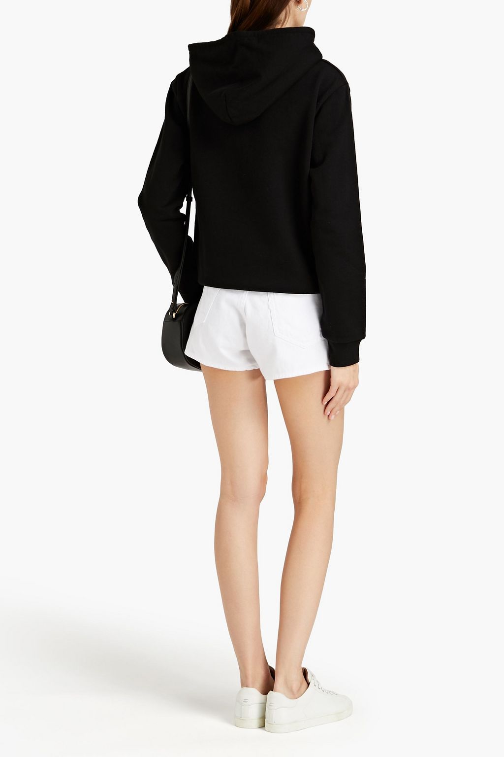 A.P.C. Printed French cotton-terry hoodie