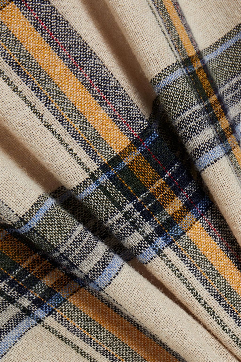 SAMSØE Φ SAMSØE Rokia ruffle-trimmed checked woven blouse