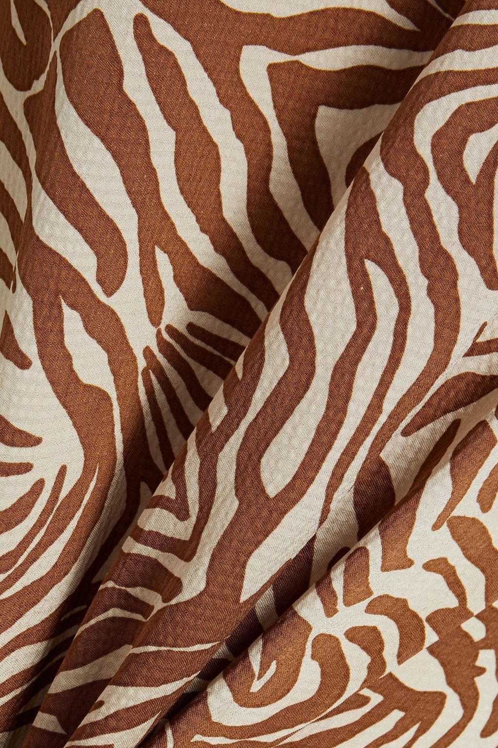 SAMSØE Φ SAMSØE Zebra-print hammered-satin top