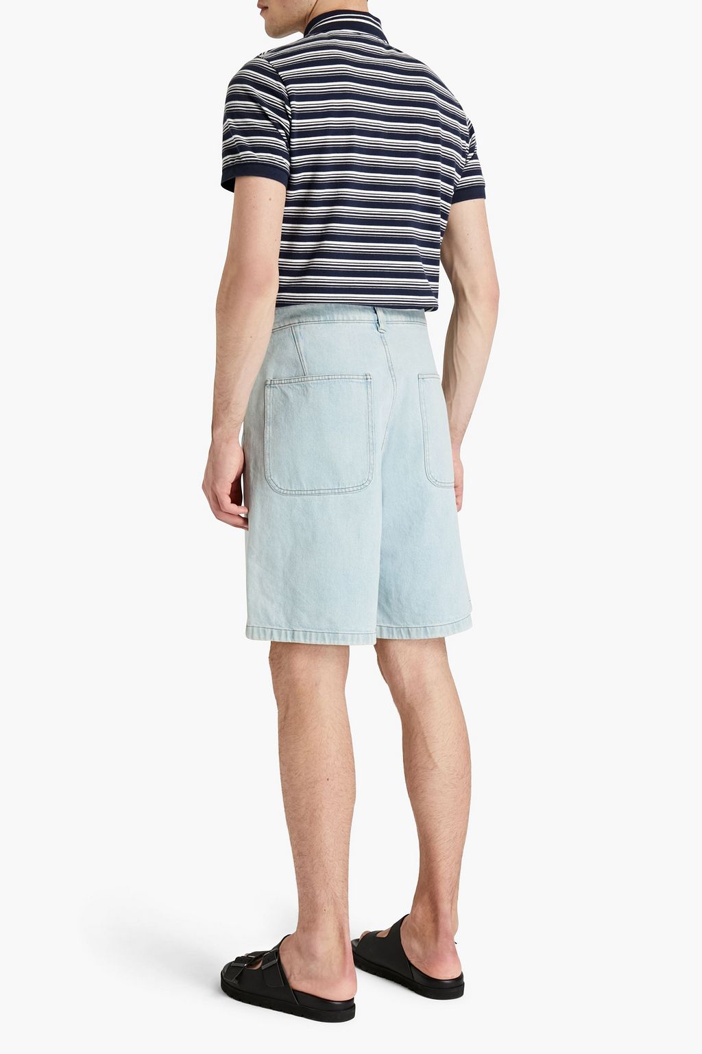 ACNE STUDIOS Allan appliquéd denim shorts