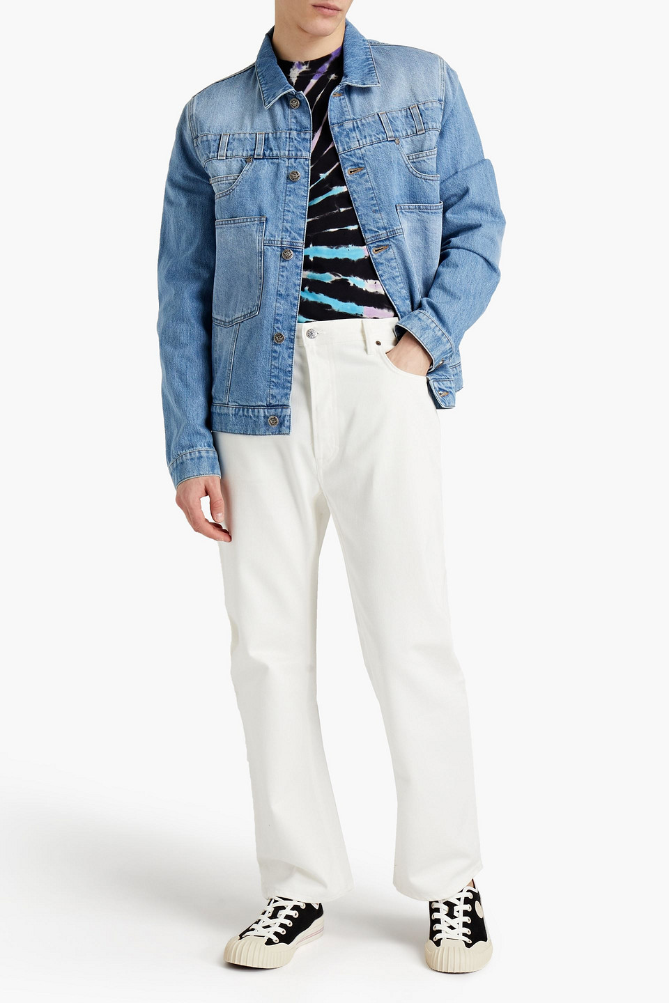 Acne Studios Blå Konst Man Land Whiskered Denim Jeans