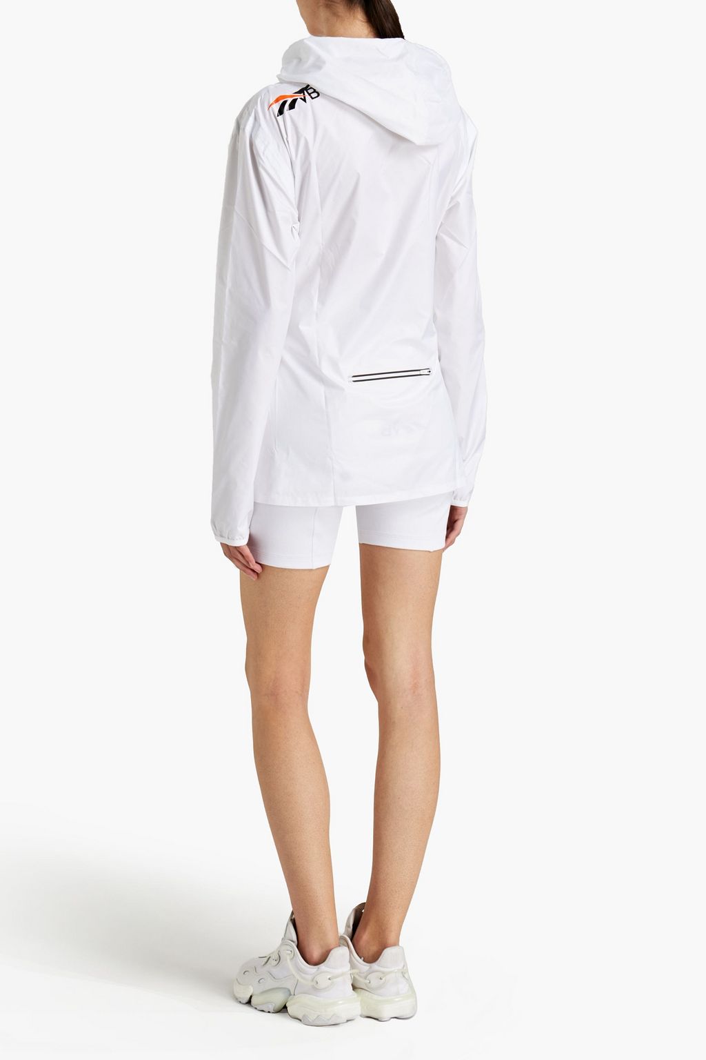 REEBOK X VICTORIA BECKHAM Zip-detailed shell hooded jacket