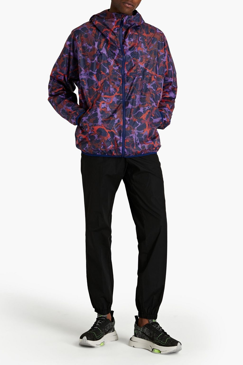NIKE Printed shell hooded jacket