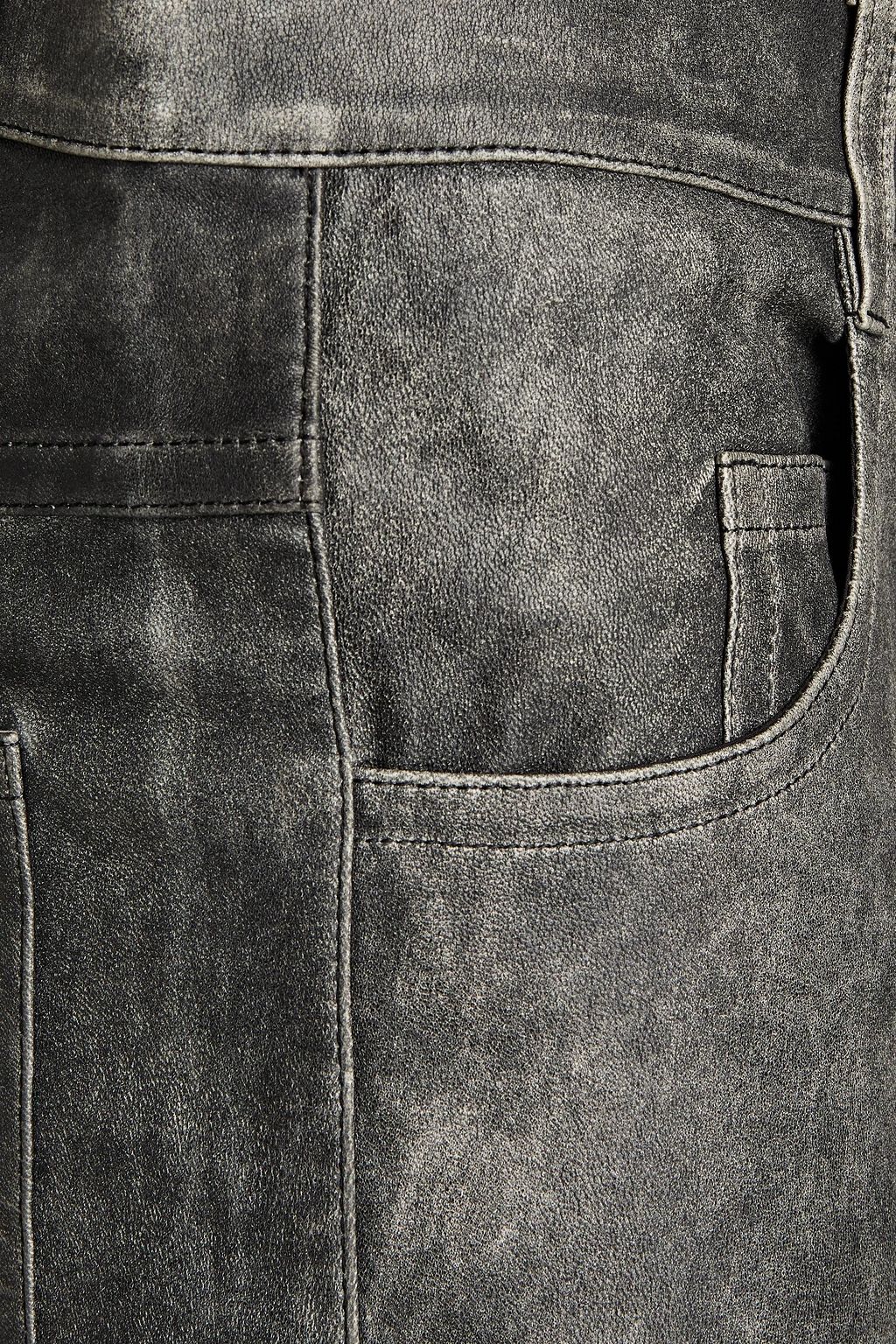MARANT ÉTOILE Taro leather slim-leg pants