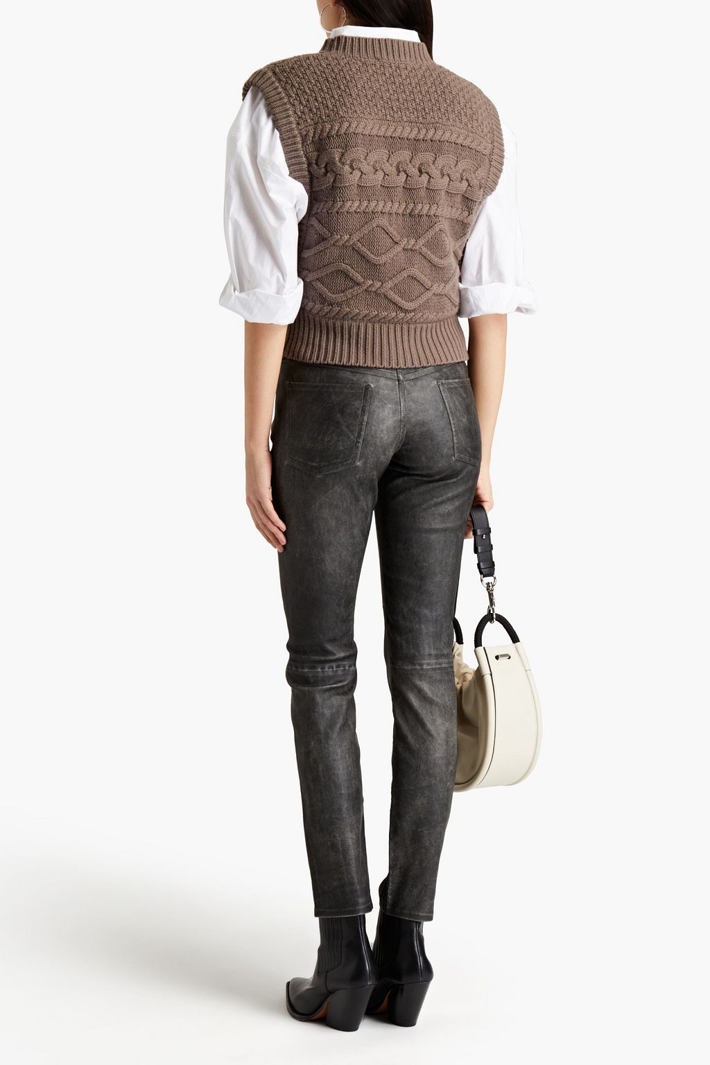 MARANT ÉTOILE Taro leather slim-leg pants