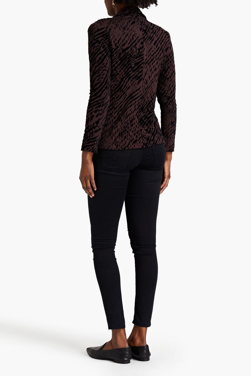 MAJESTIC FILATURES Flocked fleece blazer