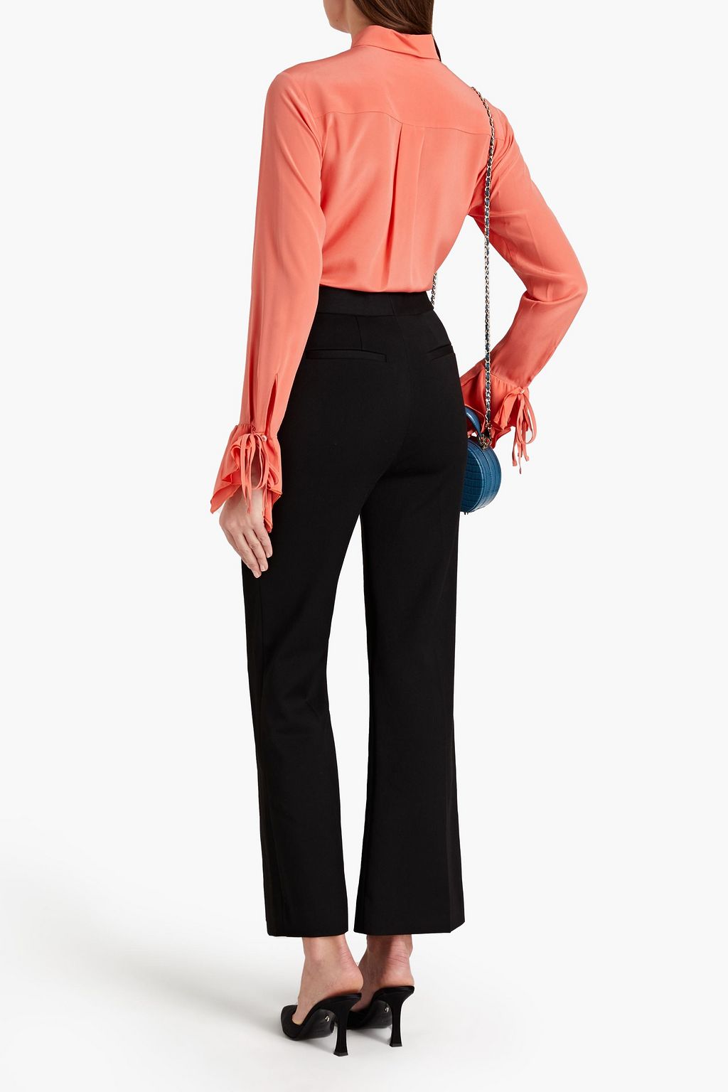VICTORIA, VICTORIA BECKHAM Crepe flared pants