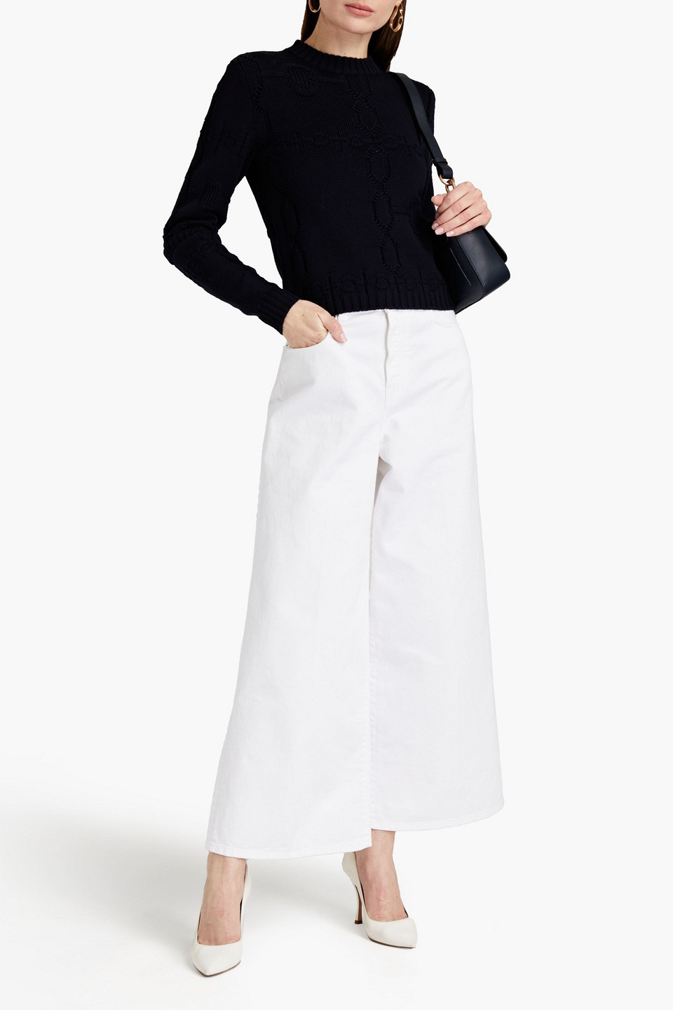 Victoria Beckham Wool Jumper In Black