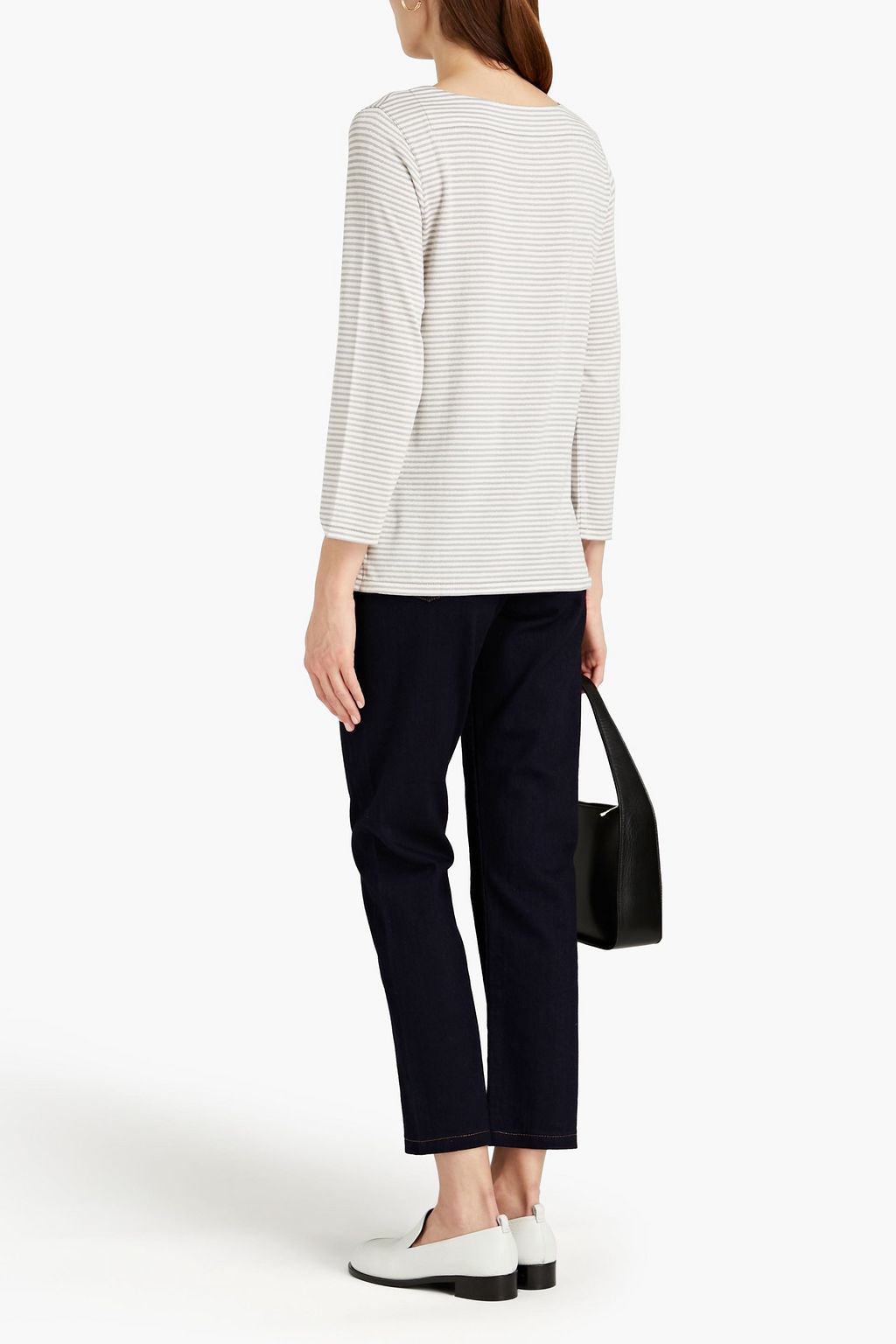 A.P.C. Metallic striped jersey top