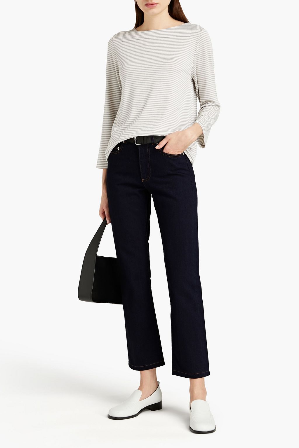 A.P.C. Metallic striped jersey top