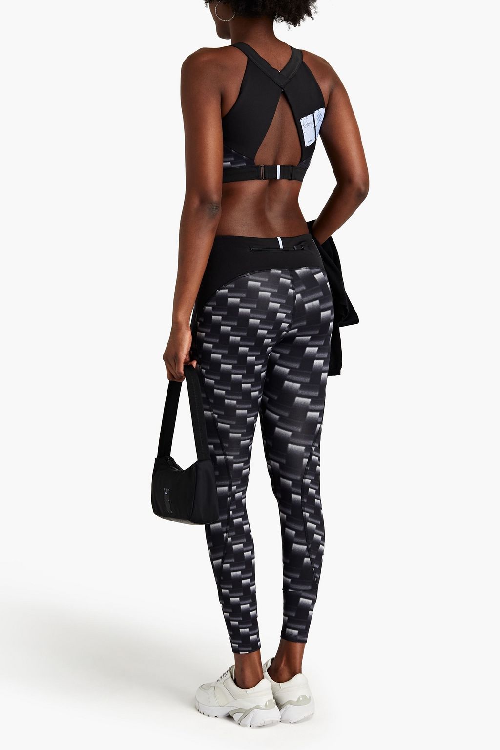 MCQ ALEXANDER MCQUEEN Cropped printed cotton-blend jersey leggings