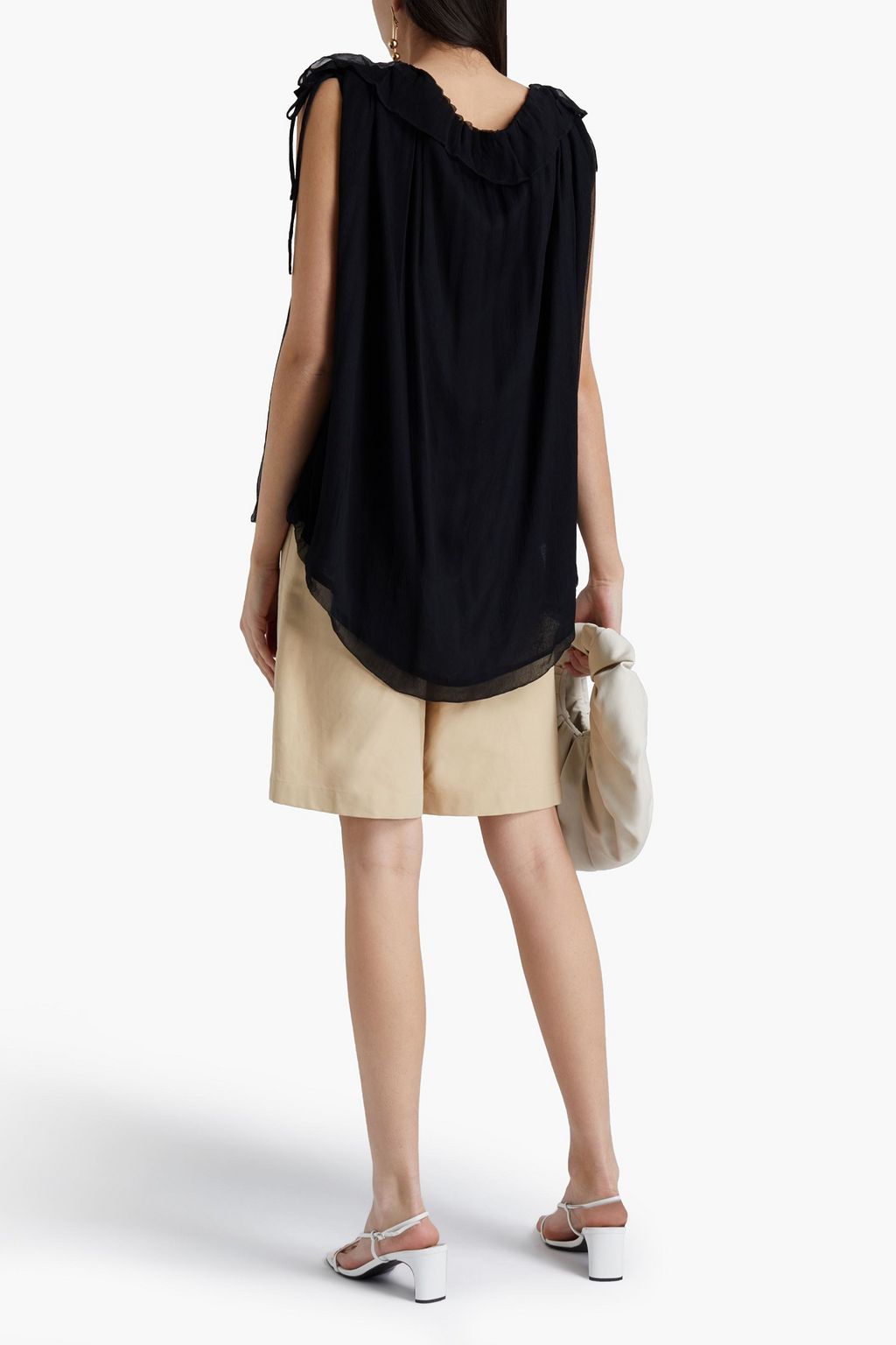 RODEBJER Jedia gathered crepon top
