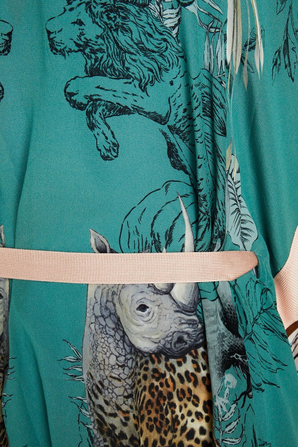 ROBERTO CAVALLI Printed silk crepe de chine top