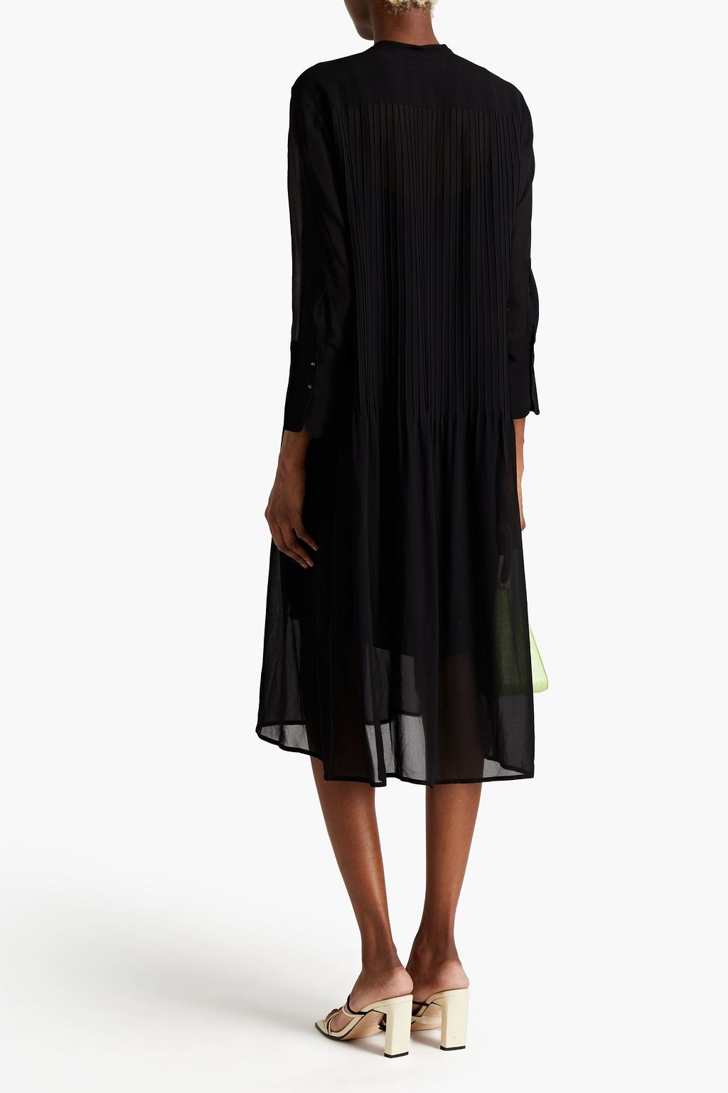 SAMSØE Φ SAMSØE Pintucked crepe midi dress