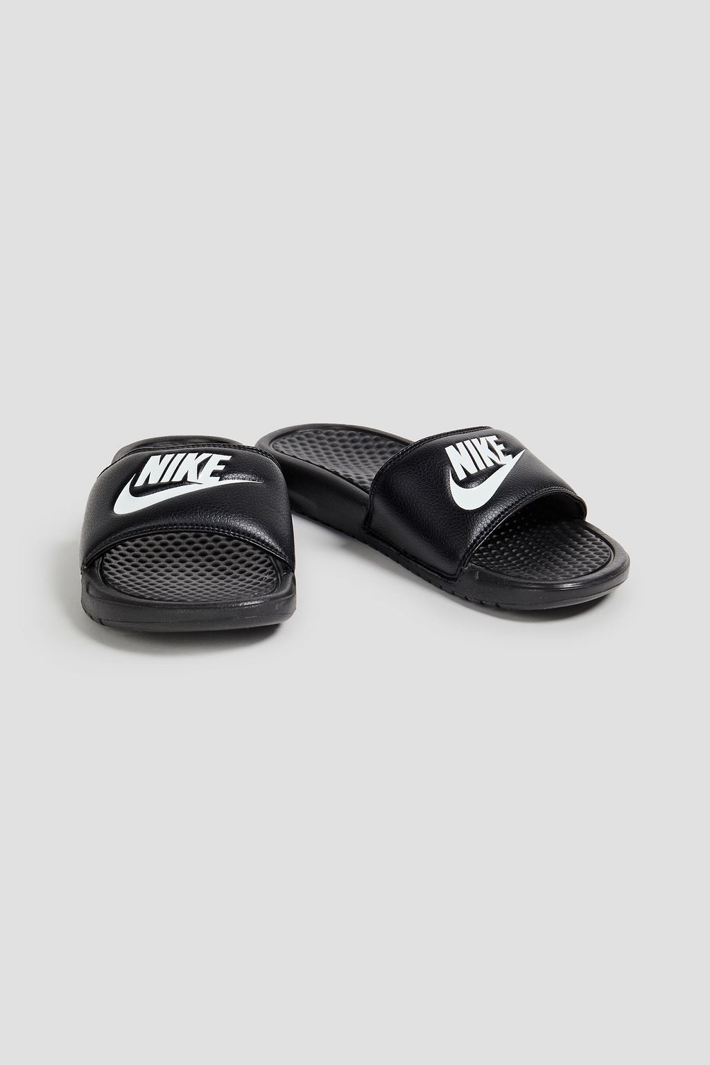 NIKE Embossed faux leather slides