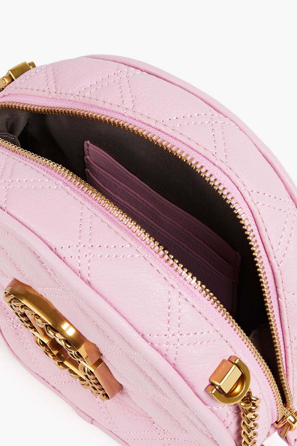 MARC JACOBS The Status quilted pebbled-leather shoulder bag