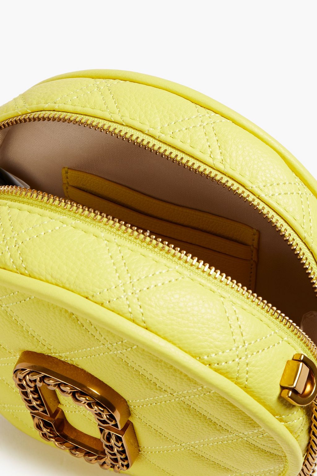 MARC JACOBS The Status quilted pebbled-leather shoulder bag