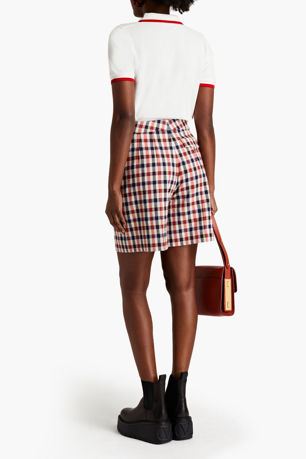 MARC JACOBS Embroidered cotton-piqué polo shirt