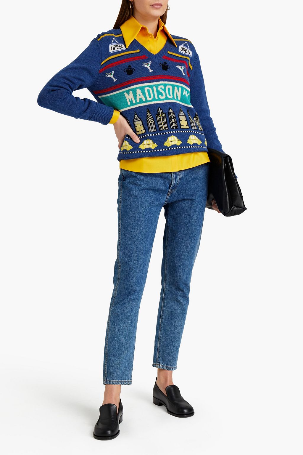 MARC JACOBS Intarsia-knit wool sweater