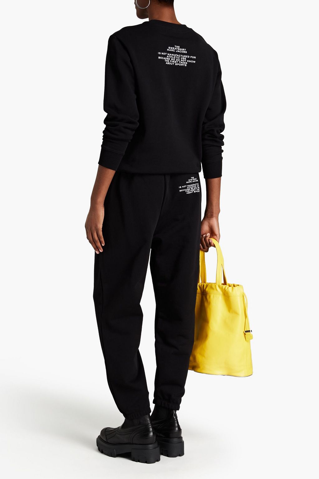 MARC JACOBS Printed French cotton-terry sweatshirt