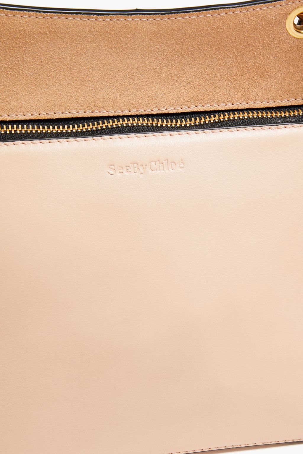 SEE BY CHLOÉ Tilda suede-paneled leather tote