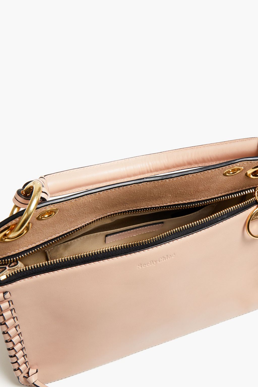 SEE BY CHLOÉ Tilda suede-paneled leather tote