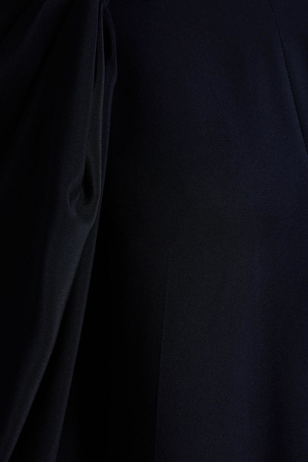 VICTORIA BECKHAM Cropped cape-effect silk-crepe jumpsuit