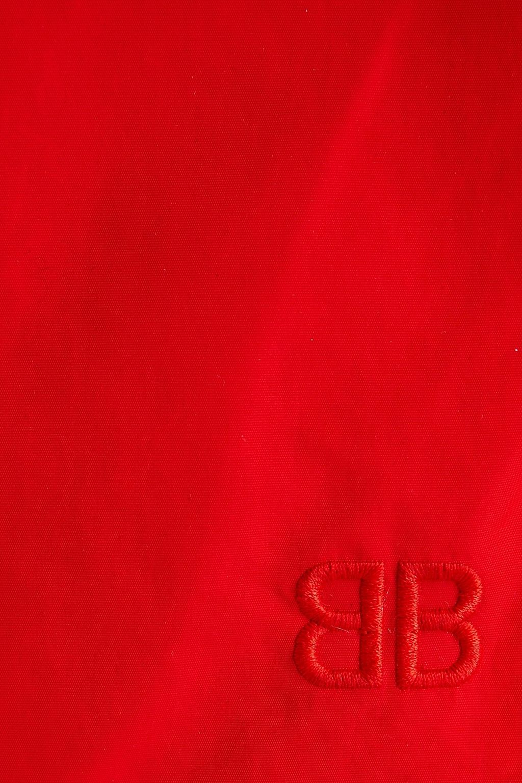 BALENCIAGA Short-length logo-embroidered swim shorts