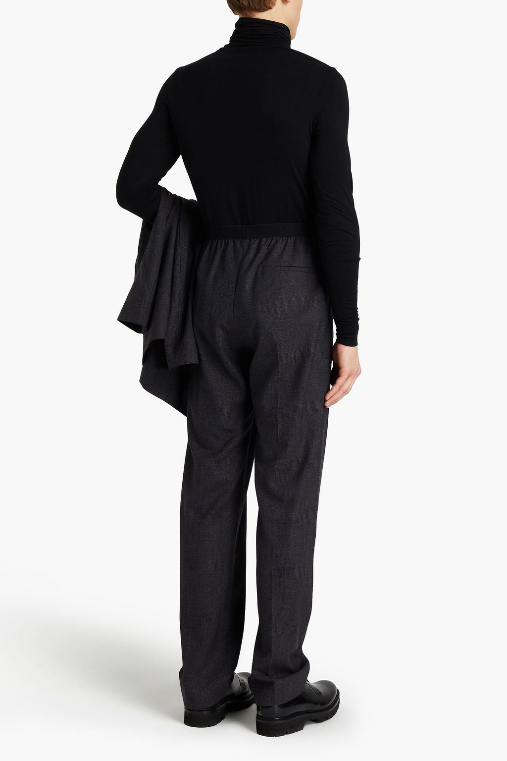 BALENCIAGA Prince of Wales checked wool pants