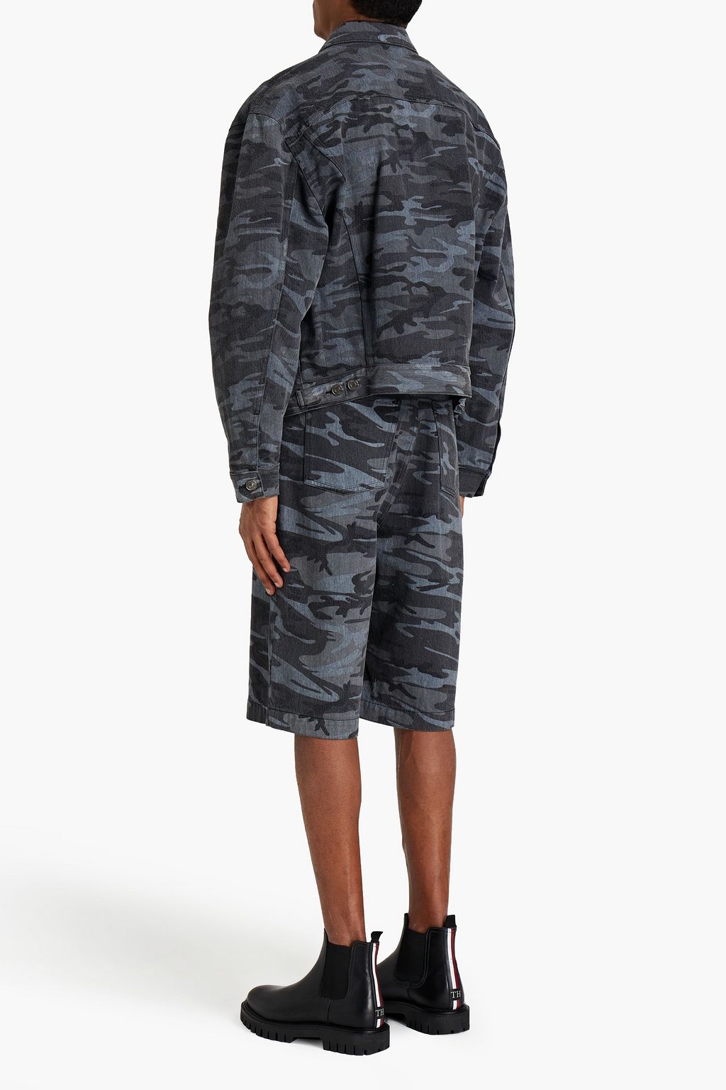 BALENCIAGA Printed denim jacket