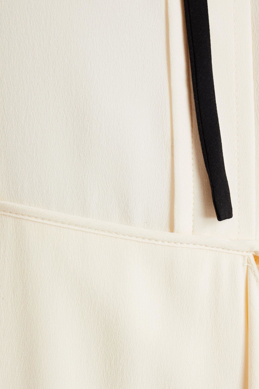 VICTORIA BECKHAM Bow-detailed draped silk crepe de chine maxi dress