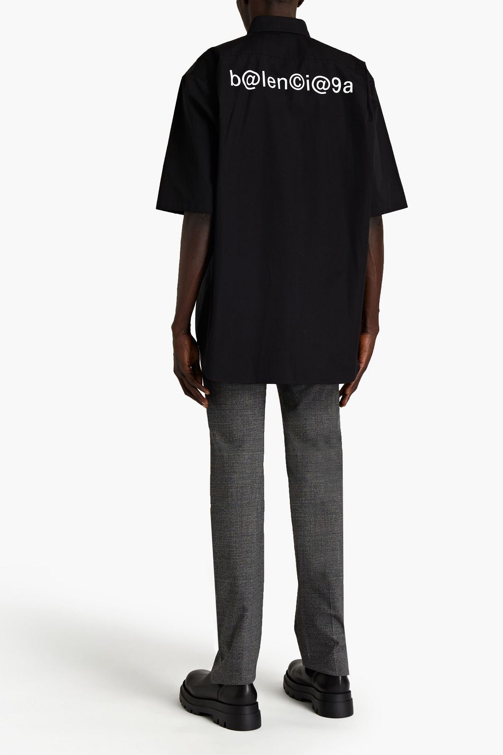 BALENCIAGA Printed cotton-poplin shirt