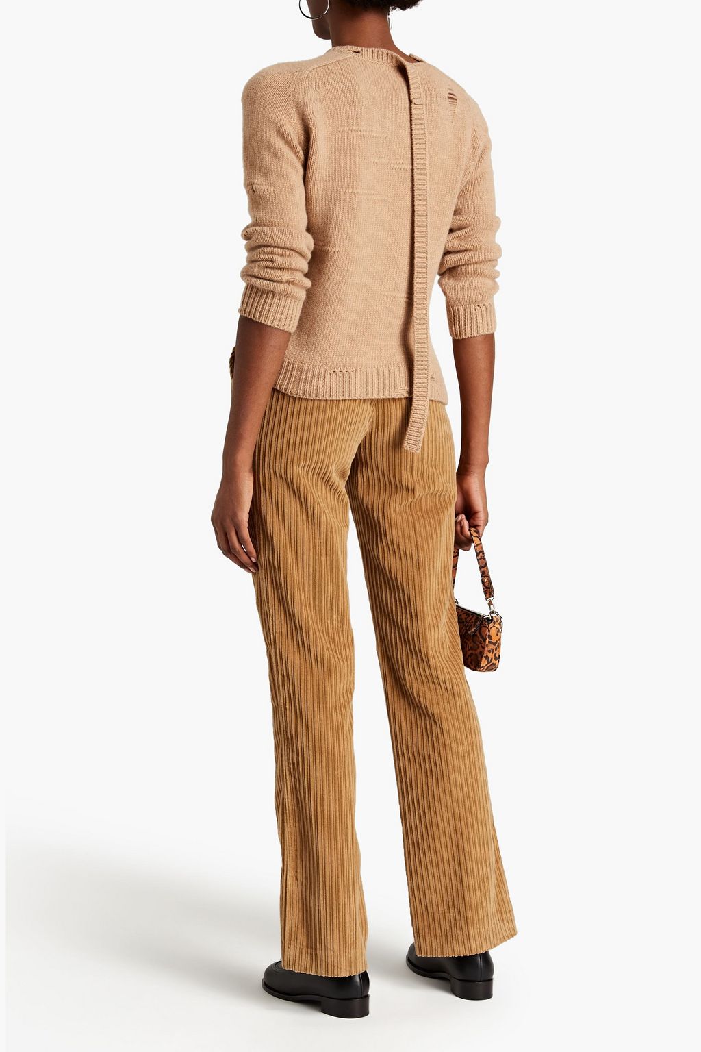 MARC JACOBS Distressed wool and cashmere-blend sweater