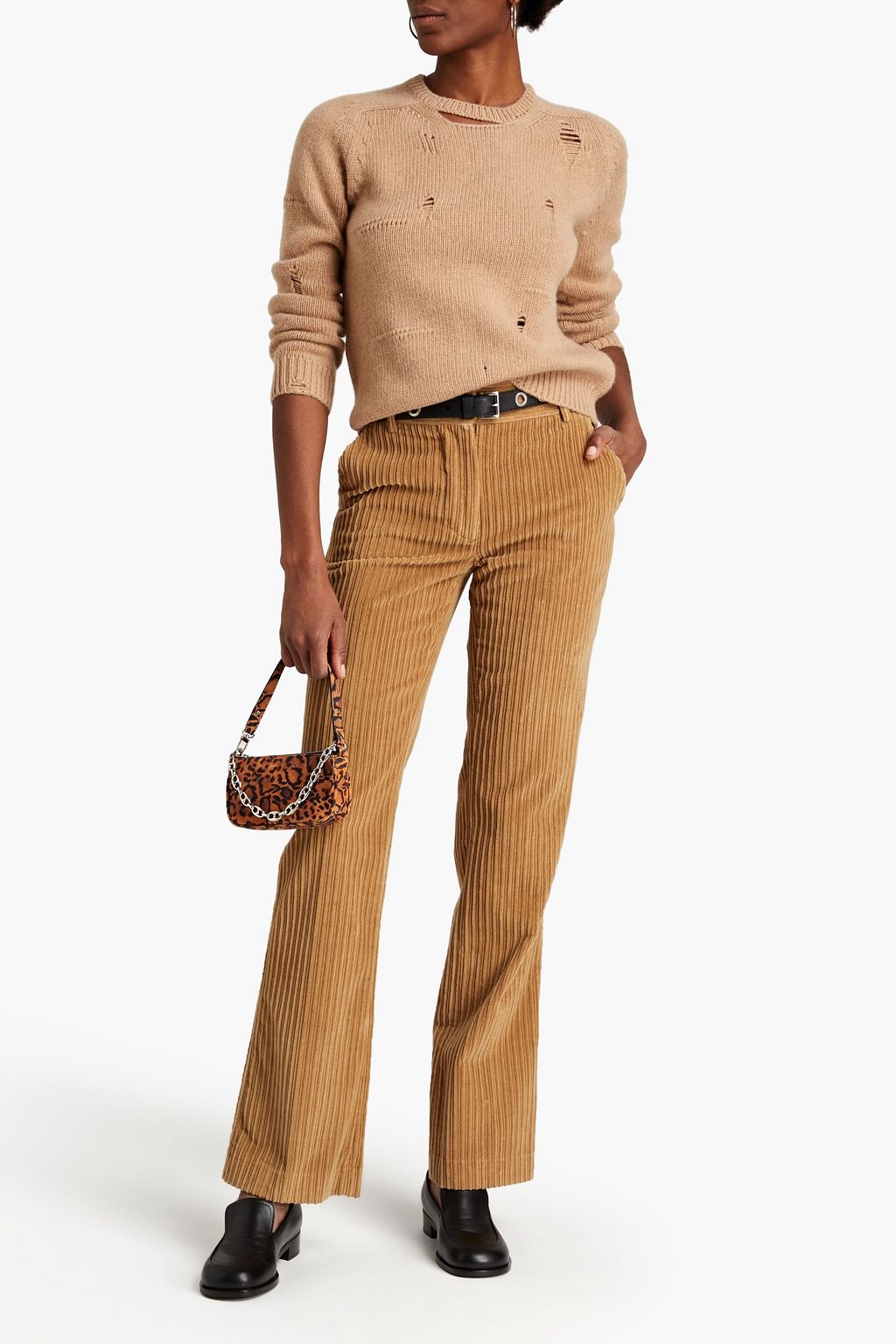 MARC JACOBS Distressed wool and cashmere-blend sweater