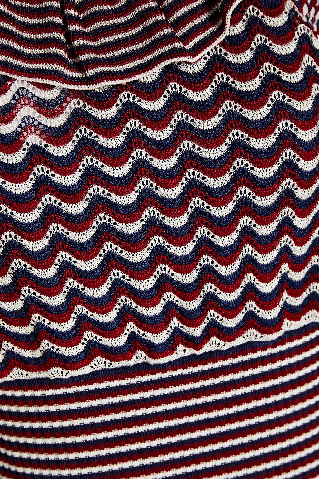 THE MARC JACOBS Striped crochet-knit dress