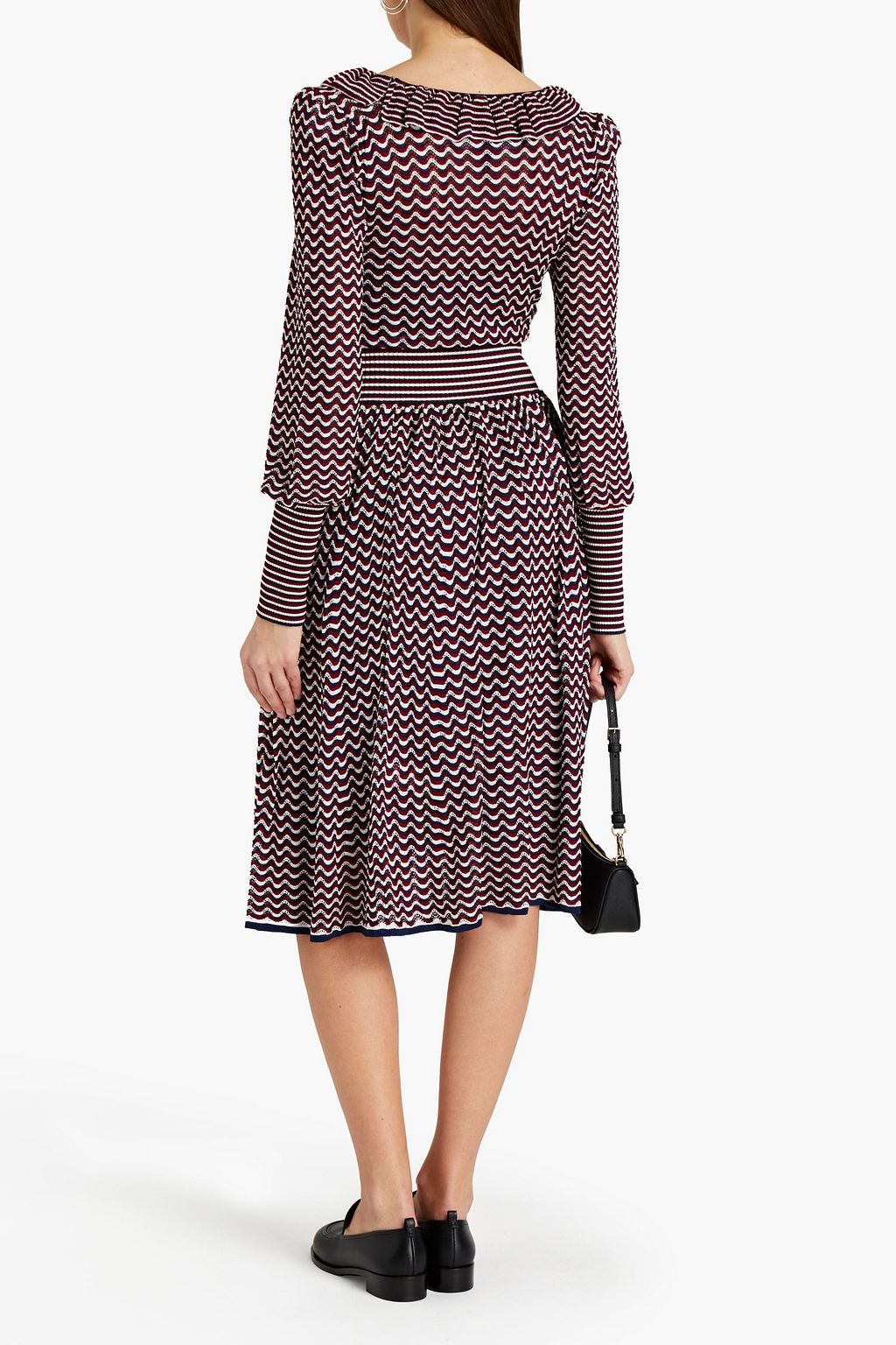 THE MARC JACOBS Striped crochet-knit dress