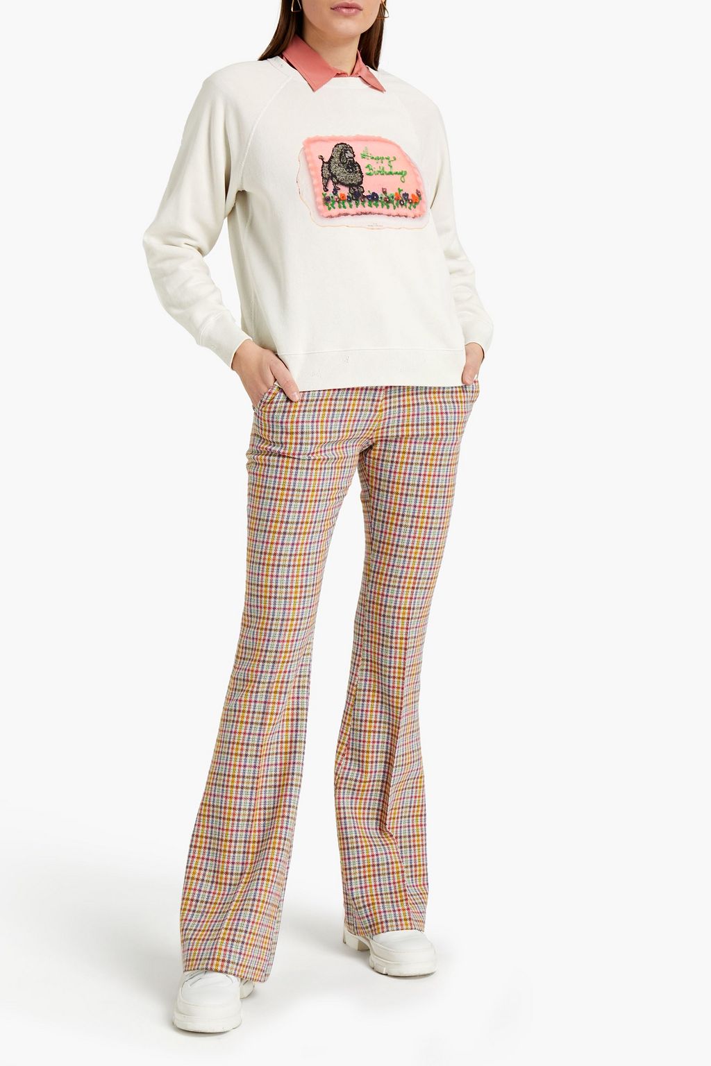 MARC JACOBS Printed French cotton-terry sweatshirt