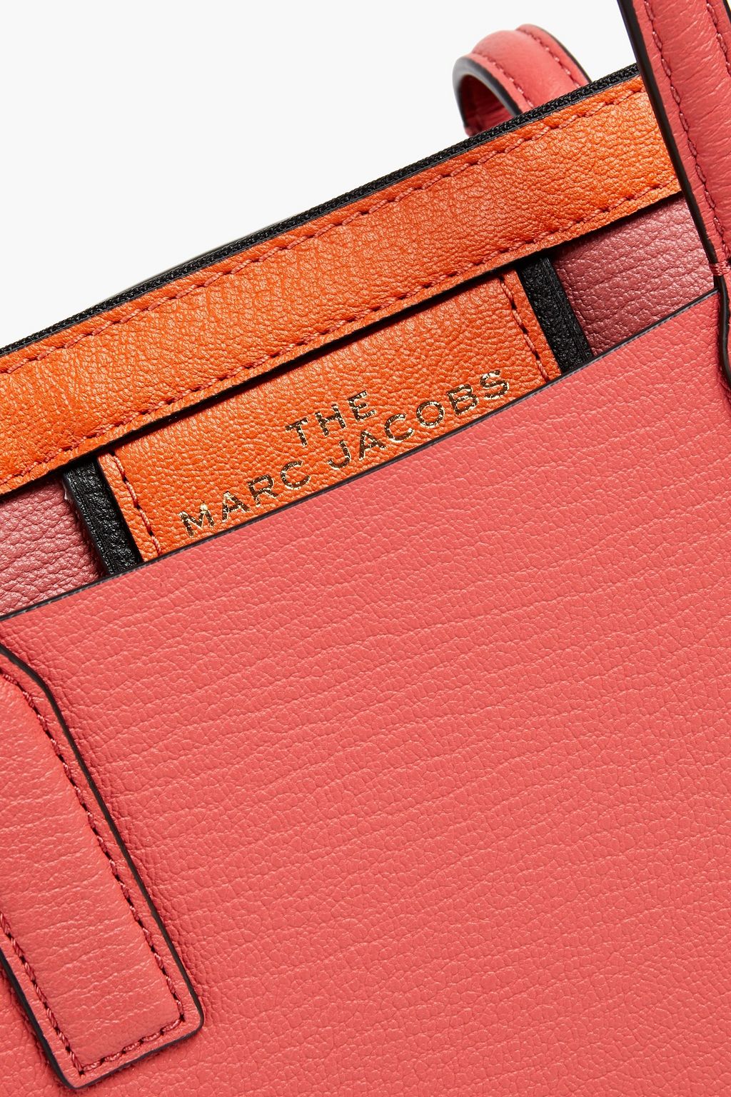 MARC JACOBS Two-tone textured-leather tote