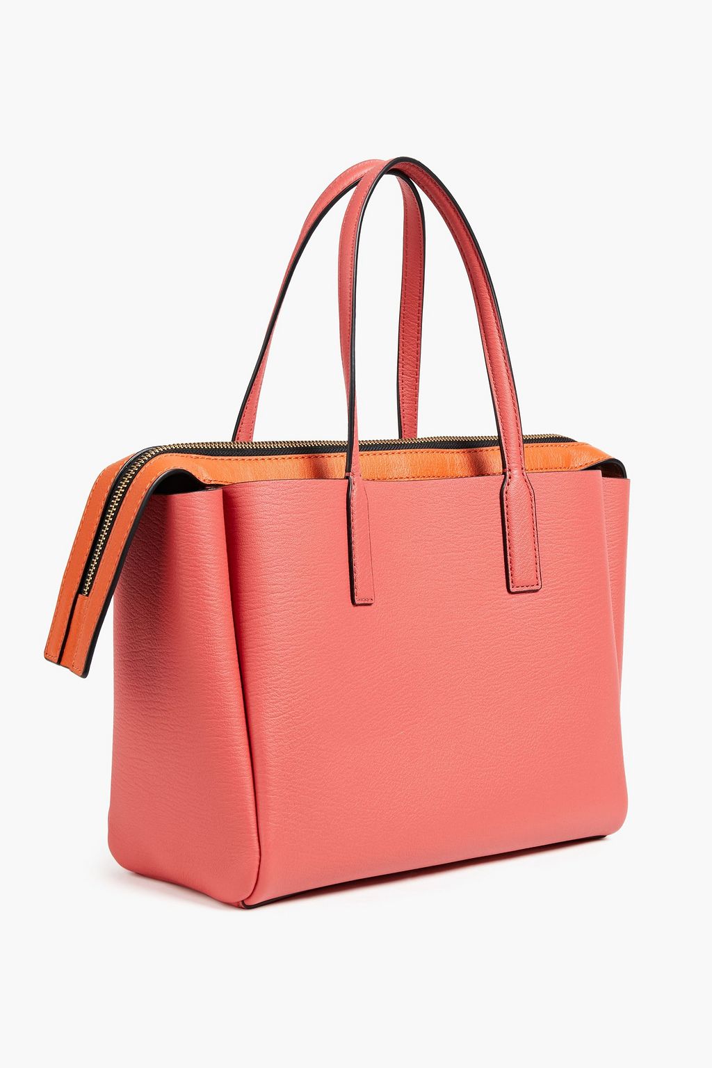 MARC JACOBS Two-tone textured-leather tote