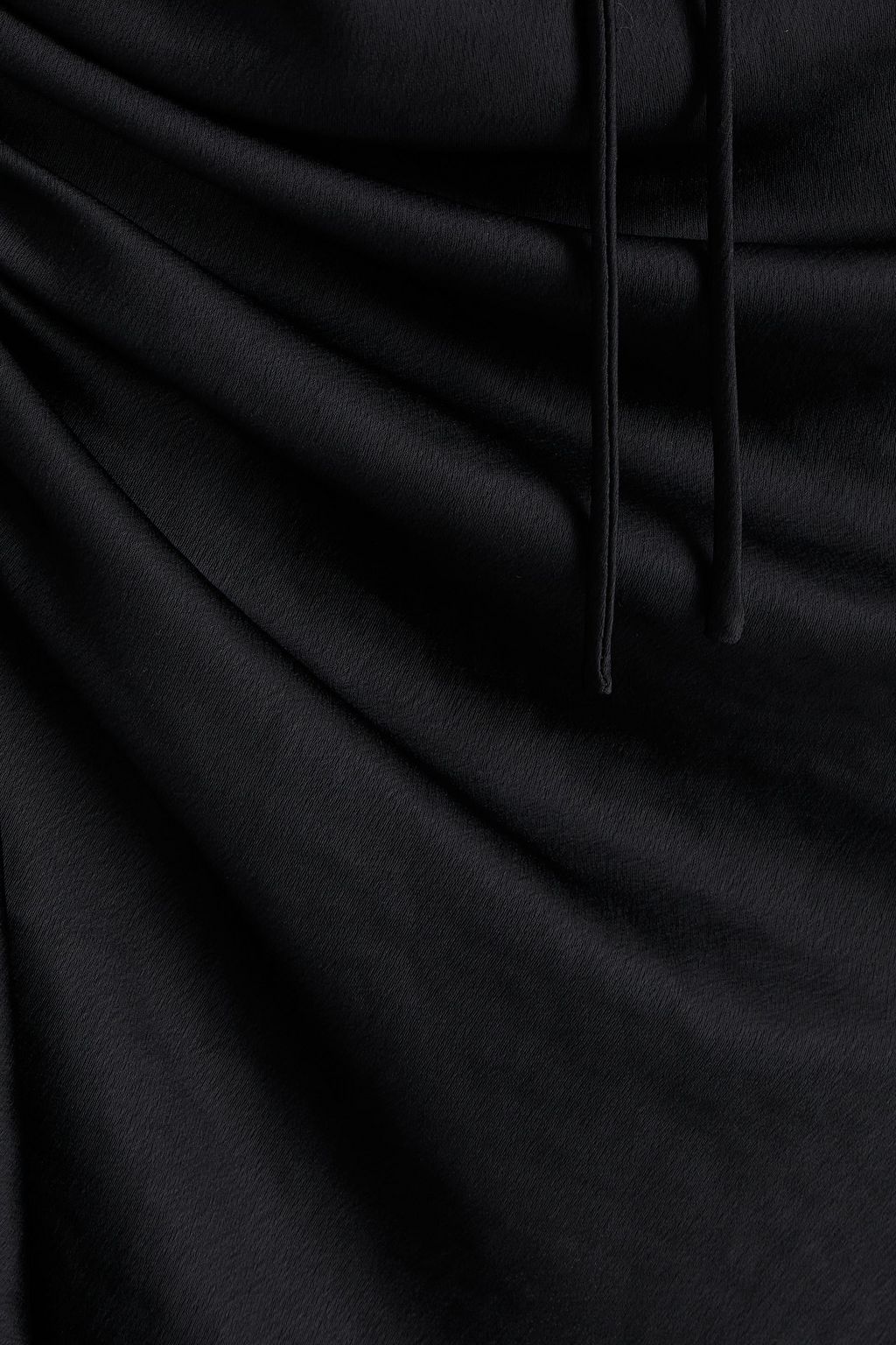 ALEXANDERWANG.T Asymmetric draped satin-crepe mini skirt