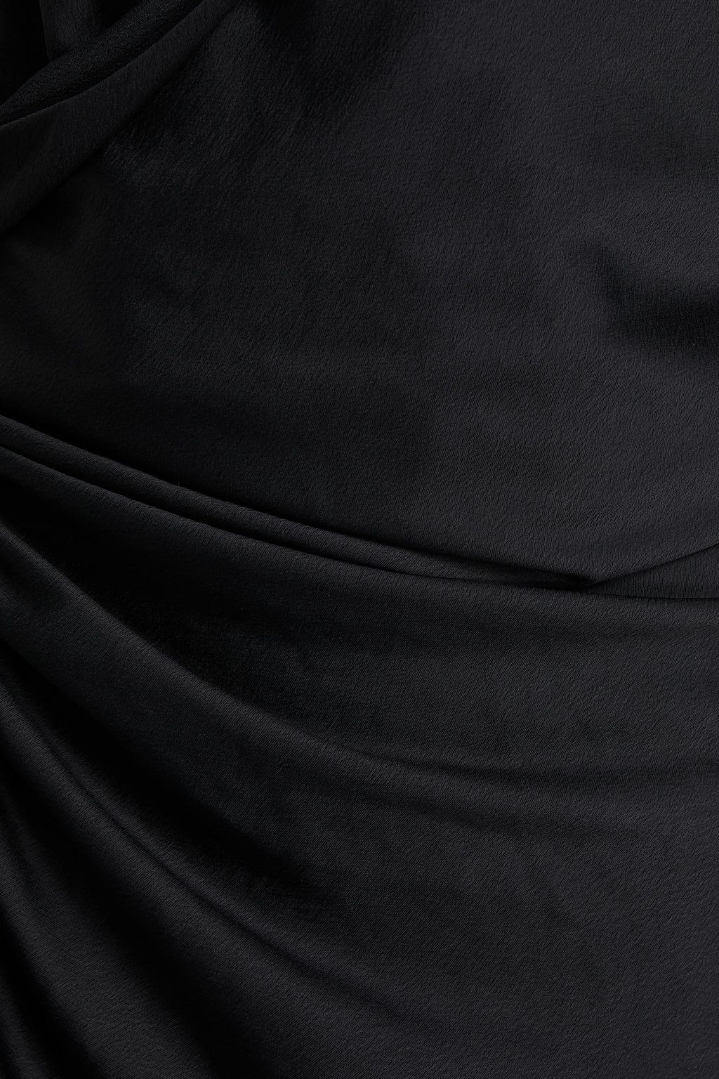 ALEXANDERWANG.T Lace-trimmed draped satin-crepe top